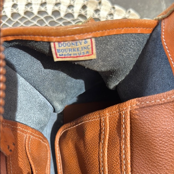 Dooney & Bourke Blue and Tan Crossbody Bag with Adjustable Strap - Picture 6 of 6